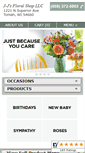 Mobile Screenshot of jjfloralshop.com